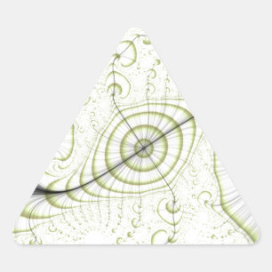 Verzierte Geschenke in weißer minimalistischer Aus Dreieckiger Aufkleber