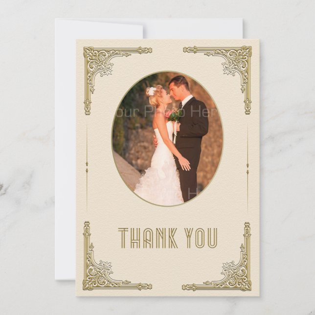 Verzierte Goldecken, Art Deco, Foto Danke (Vorderseite)