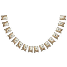 Verzierte Goldgirlande-Wimpelflagge