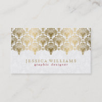 Verzierte Goldrainage in Weiß