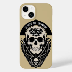 💀 Verzierte gotische Schädel mit aufwendiger Fili Case-Mate iPhone 14 Hülle