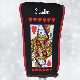 Verzierte Herzkönigin spielen Herz Golf Headcover