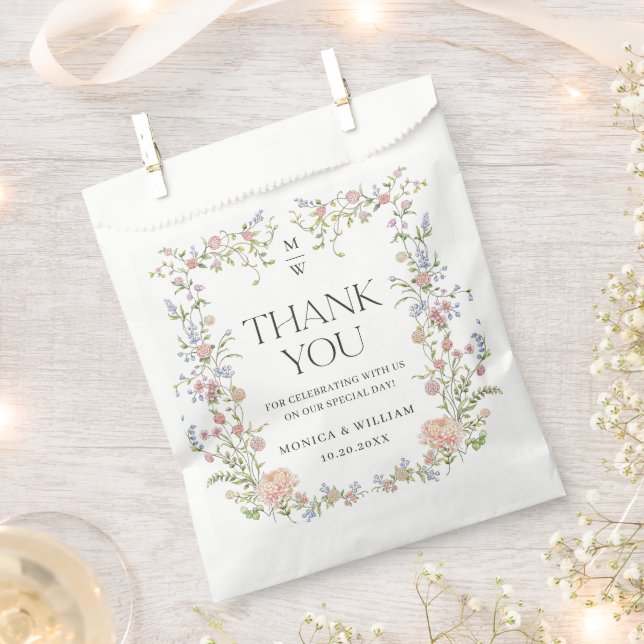 Verzierte Hochzeit von Grace Pastel Blush Geschenktütchen (Ausgeschnitten)