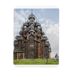 Verzierte Holzkirche, Russland Magnet
