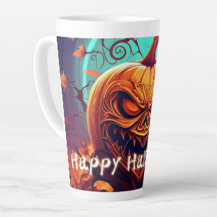 Verzierte Jack-o-Lantern-Gedrehter-Ast-Halloween Milchtasse