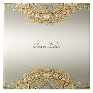 Verzierte Keramik Fliese