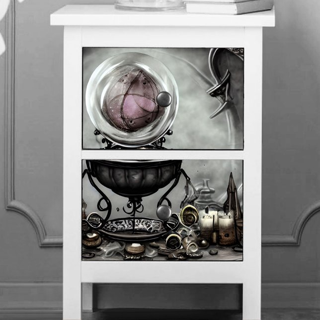 Verzierte Lila Kristallkugel- und Hexenkunstwaren Seidenpapier (Von Creator hochgeladen)