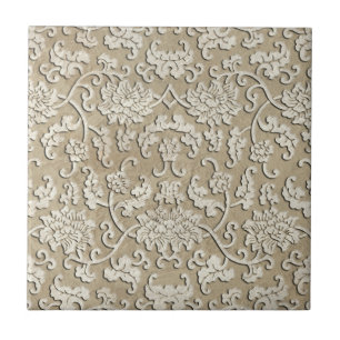 Verzierte Marmorplatte Fliese