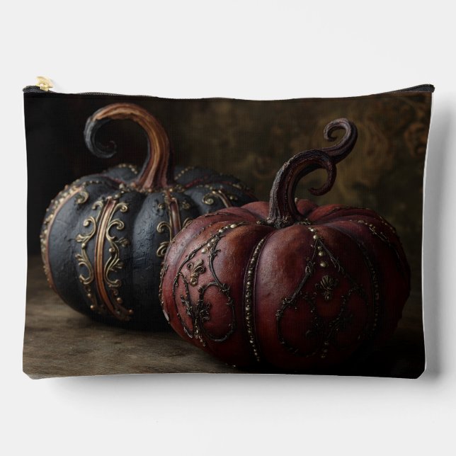 Verzierte Pumpkins Zubehörtasche (Vorderseite)