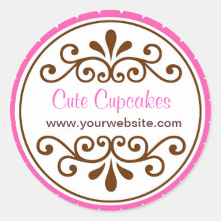 Verzierte Rollen-Aufkleber Runder Aufkleber