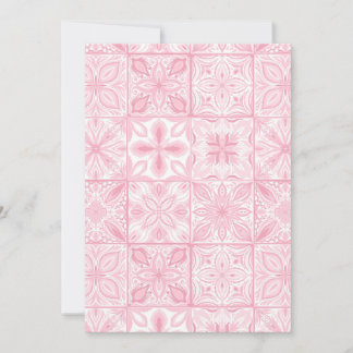 Verzierte rosa Fliesen