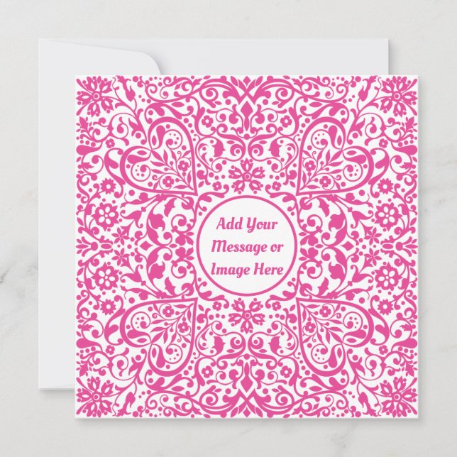 Verzierte rosa Herzen (Vorderseite)