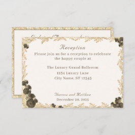 Verzierte Rose Katholische Verschlusskarte Begleitkarte