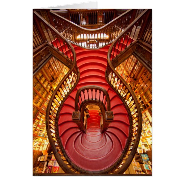 Verzierte rote Treppe, Portugal (Vorne)