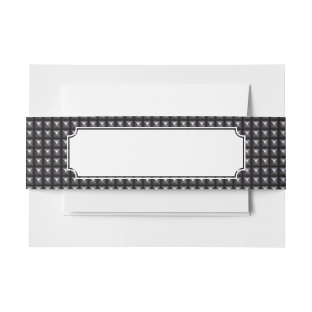 Verzierte Stahlbeschaffenheit Einladungsbanderole (Vorderseite Beispiel)