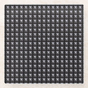 Verzierte Stahlbeschaffenheit Glasuntersetzer