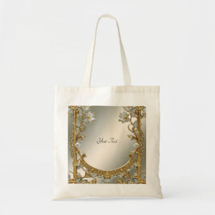 Verzierte Tasche aus weißem Flor