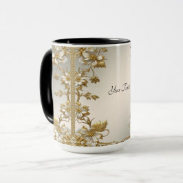 Verzierte Tasse von White Floral Gold