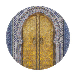 Verzierte Türen des Königspalastes Schneidebrett