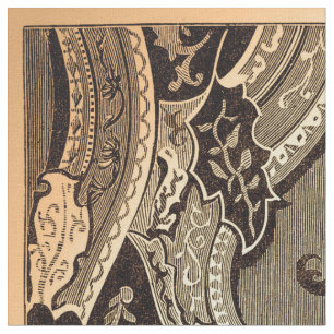 Verzierte Viktorianische Blechblende Stoff