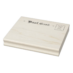 Verzierte Vintage Post Card Gummi Briefmarke Gummistempel