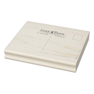 Verzierte Vintage Postkarten-Gummikunst-Briefmarke Gummistempel