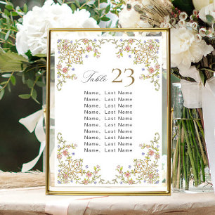 Verzierte Vintage Rahmen-Bohemisch-Sitzkarte Einladung