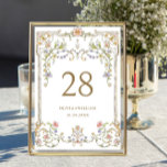 Verzierte Vintage Rahmen Bohemische Blume Hochzeit Tischnummer<br><div class="desc">Für weitere Anpassungen klicken Sie bitte auf "Diese Vorlage personalisieren",  dann auf "Bearbeiten mit dem Entwurfswerkzeug". Stilvoll bearbeitbare Vorlagen,  die leicht zu benutzen sind,  weitere Artikel im Laden verfügbar (Einladungen,  uAwg,  Dankeschön-Karten,  Schreibwaren & Dekor). Wenn Sie Hilfe oder passende Artikel benötigen,  kontaktieren Sie mich bitte.</div>