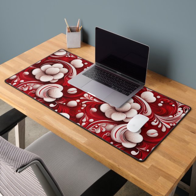 VERZIERTE WIRBLE VALENTINE LIEBE BLUME SCHREIBTISCHUNTERLAGE (Büro 2)