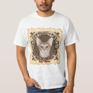 Verzierter Abyssinian Cat T - Shirt