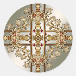 Verzierter Aufkleber