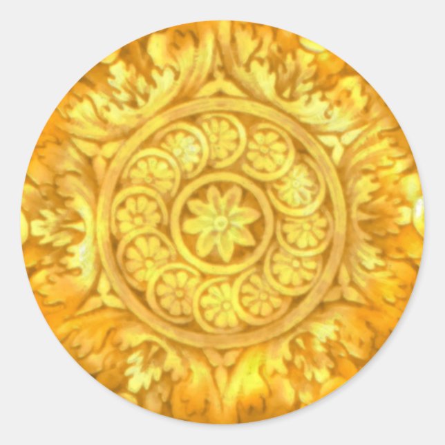 Verzierter Aufkleber-Umschlag Aufkleber (Vorderseite)