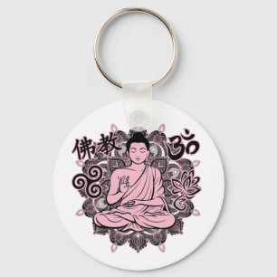 Verzierter Buddha Schlüsselanhänger