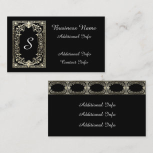 Verzierter Goldrahmen Visitenkarte