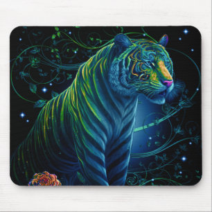 Verzierter Grüner Tiger Mousepad