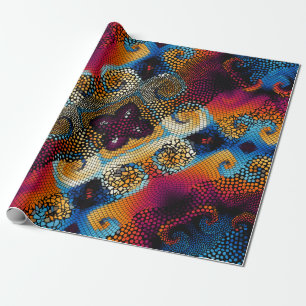 Verzierter nahtloser Texturhintergrund. Diagonale  Geschenkpapier