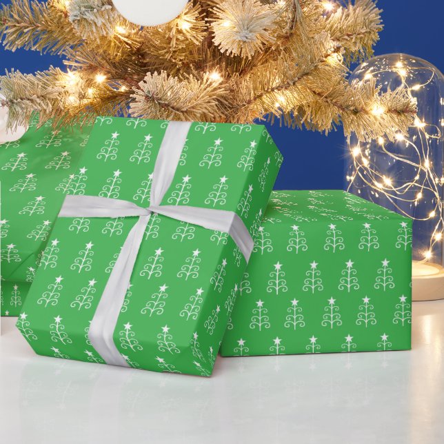 Verzierter Weihnachtsbaum Geschenkpapier (Feiertage)