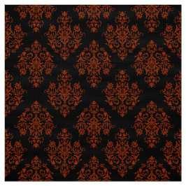 Verziertes Barockschwarzes Damasmuster Stoff