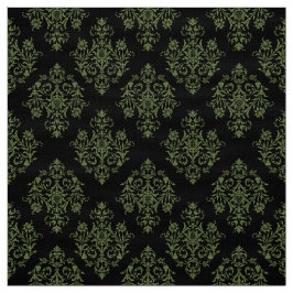 Verziertes Barockschwarzes Damasmuster Stoff