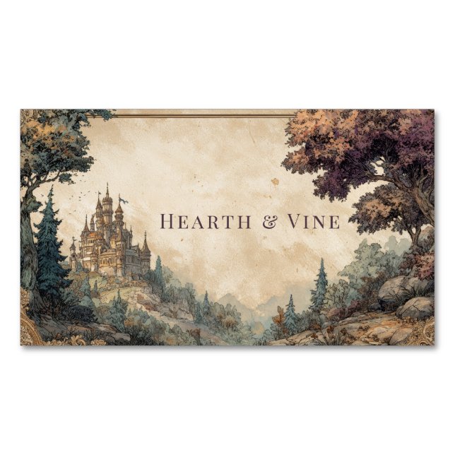 Verziertes Bildband Vintag Mendrisiotto Magnetische Visitenkarte (Vorderseite)