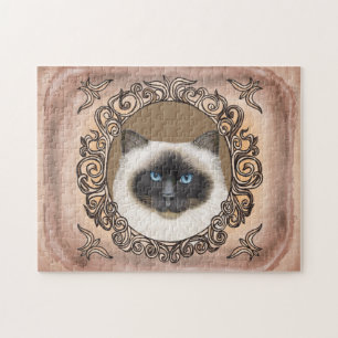 Verziertes Birman Cat-Puzzle Puzzle