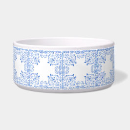 Verziertes Blau und Weiß Napf