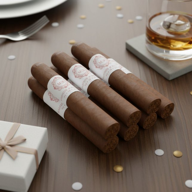 Verziertes Blumenmuster-Monogramm-Hochzeitszange (Von Creator hochgeladen)