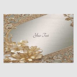 Verziertes Blumenzapier Seidenpapier