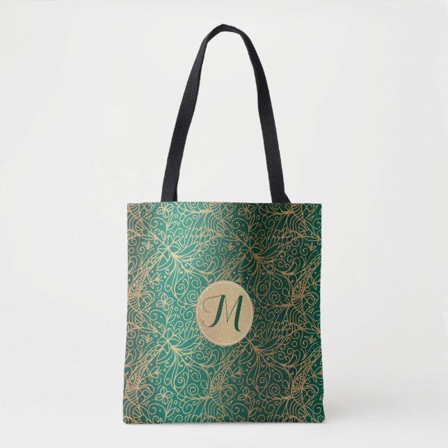 Verziertes Dekormuster und Monogramm (Vorderseite)