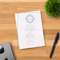 Verziertes florales Monogramm Hochzeit Elegantes S