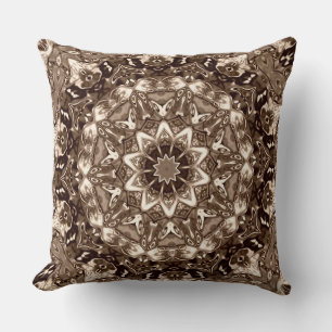 Verziertes Gold Mandala Throw Kissen