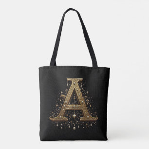 Verziertes goldenes Buchstabe A Luxus-Monogramm im