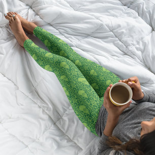 Verziertes grünes Grinch-Muster Leggings