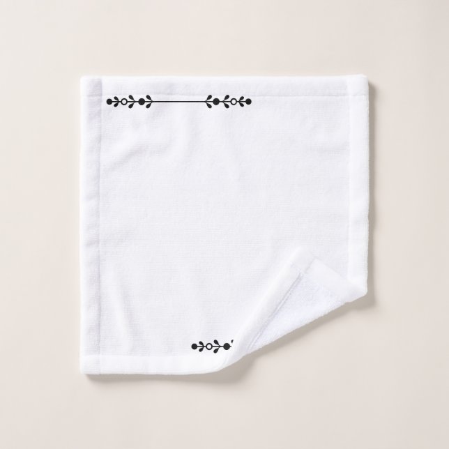 verziertes Handtuch "Luxe & Minimalist" Badhandtuch Set (Waschlappen)